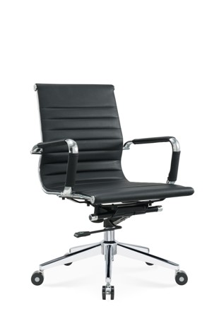 Ribbed Leather Conference, Mid-Back